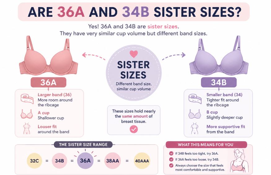 is 36a the same as 34b