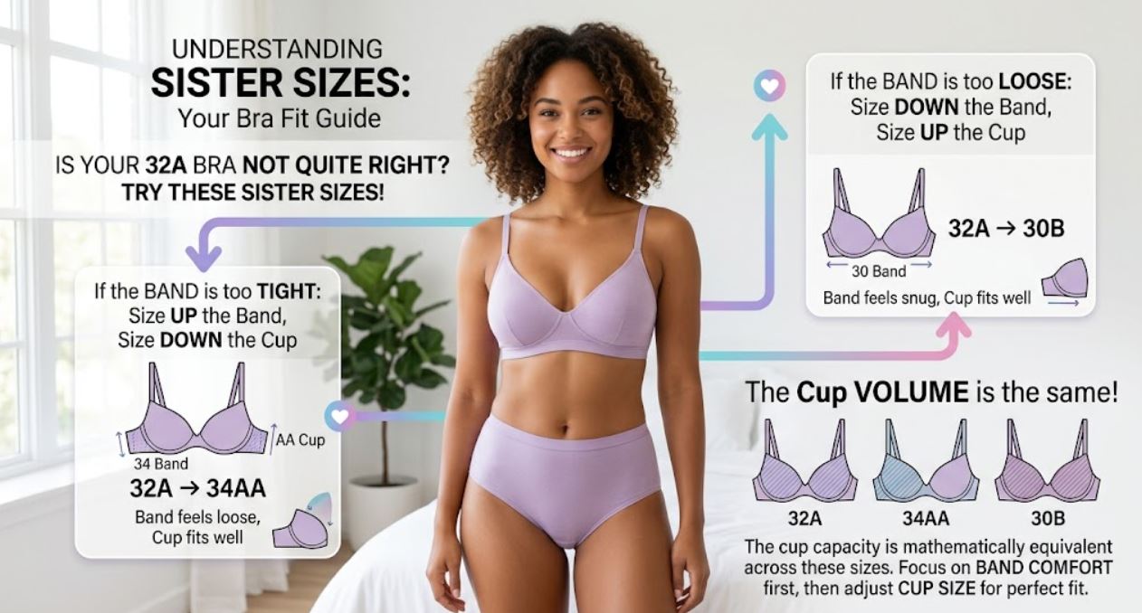 32a sister sizes