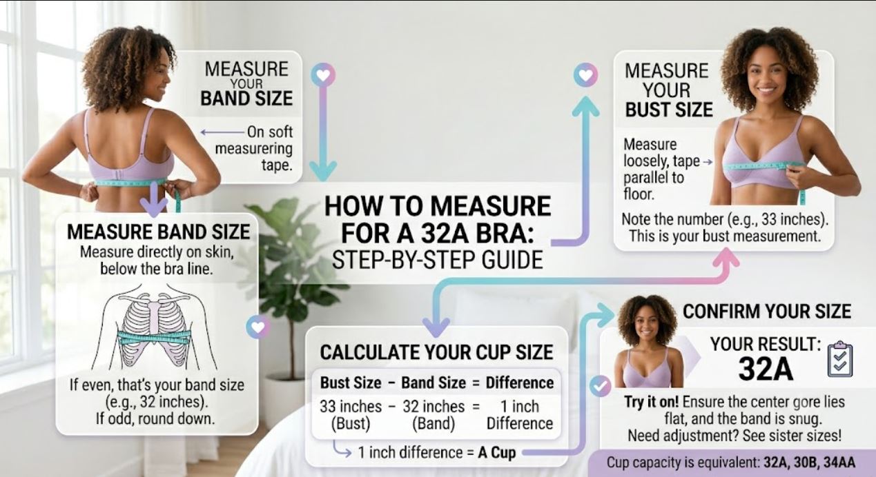 how to measure 32a bra size