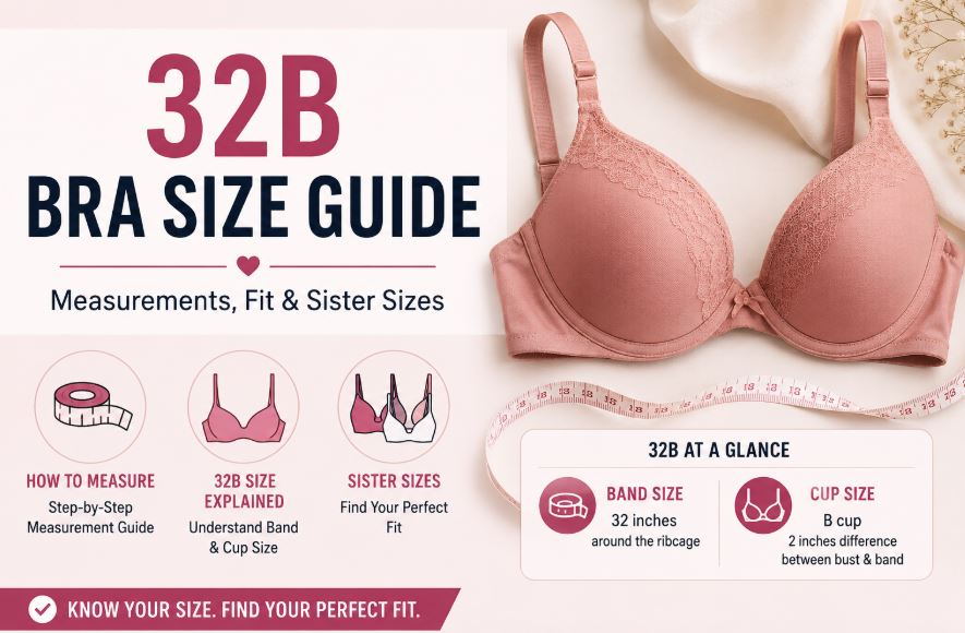32B Bra Size Guide & Measurements: Find Your Perfect Bra Fit
